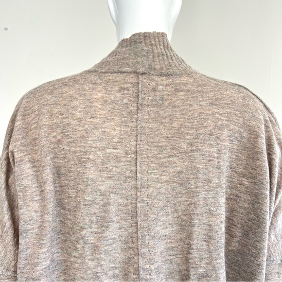 ZADIG & VOLTAIRE Taupe Cashmere Tanya Open Front Plunged w Eyelet Cardigan Sz S - Picture 10 of 15